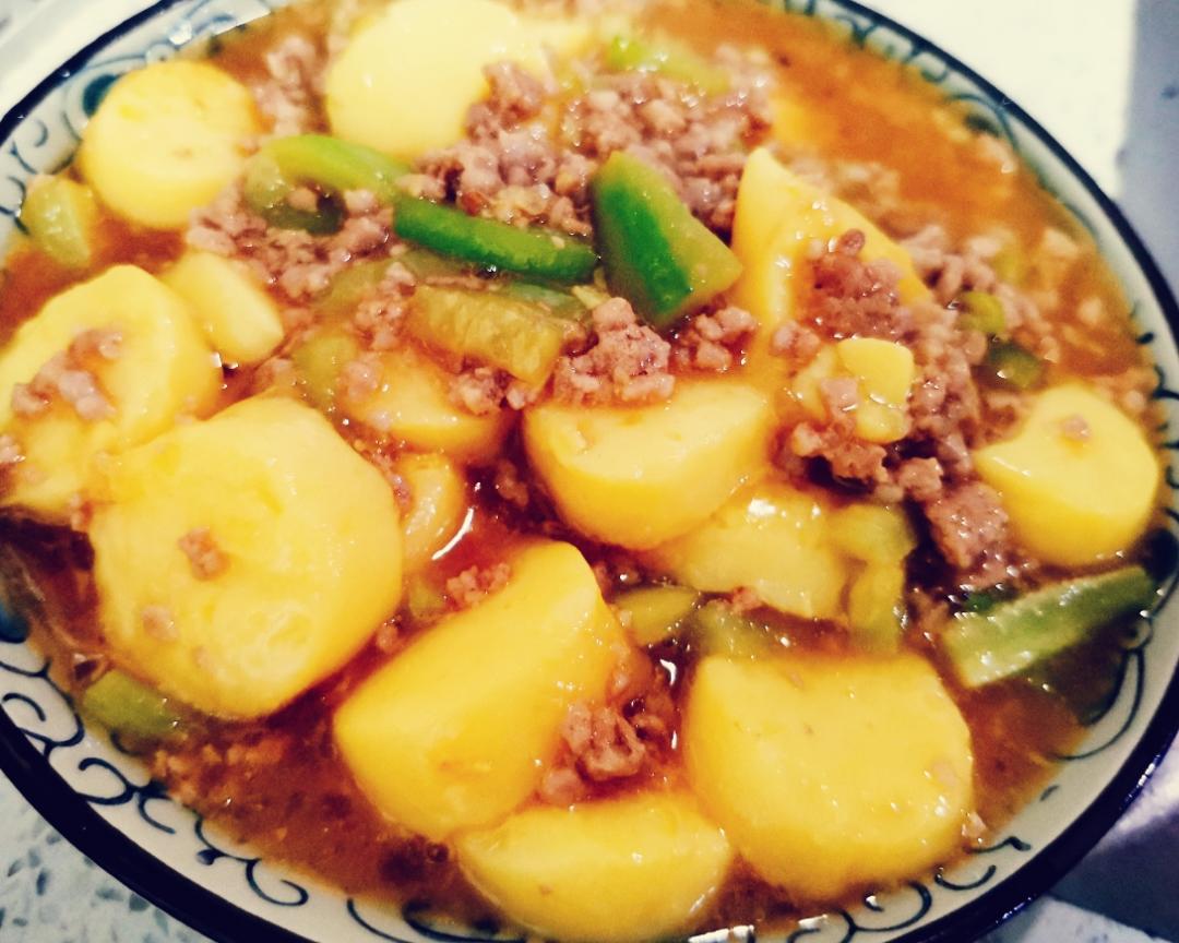 肉末丝瓜日本豆腐的做法