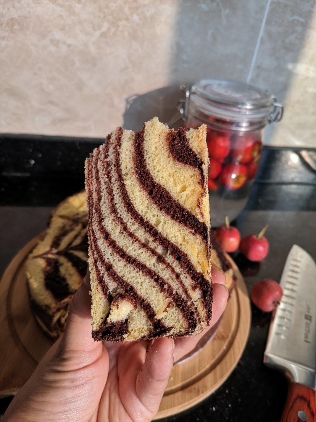 斑马纹戚风蛋糕