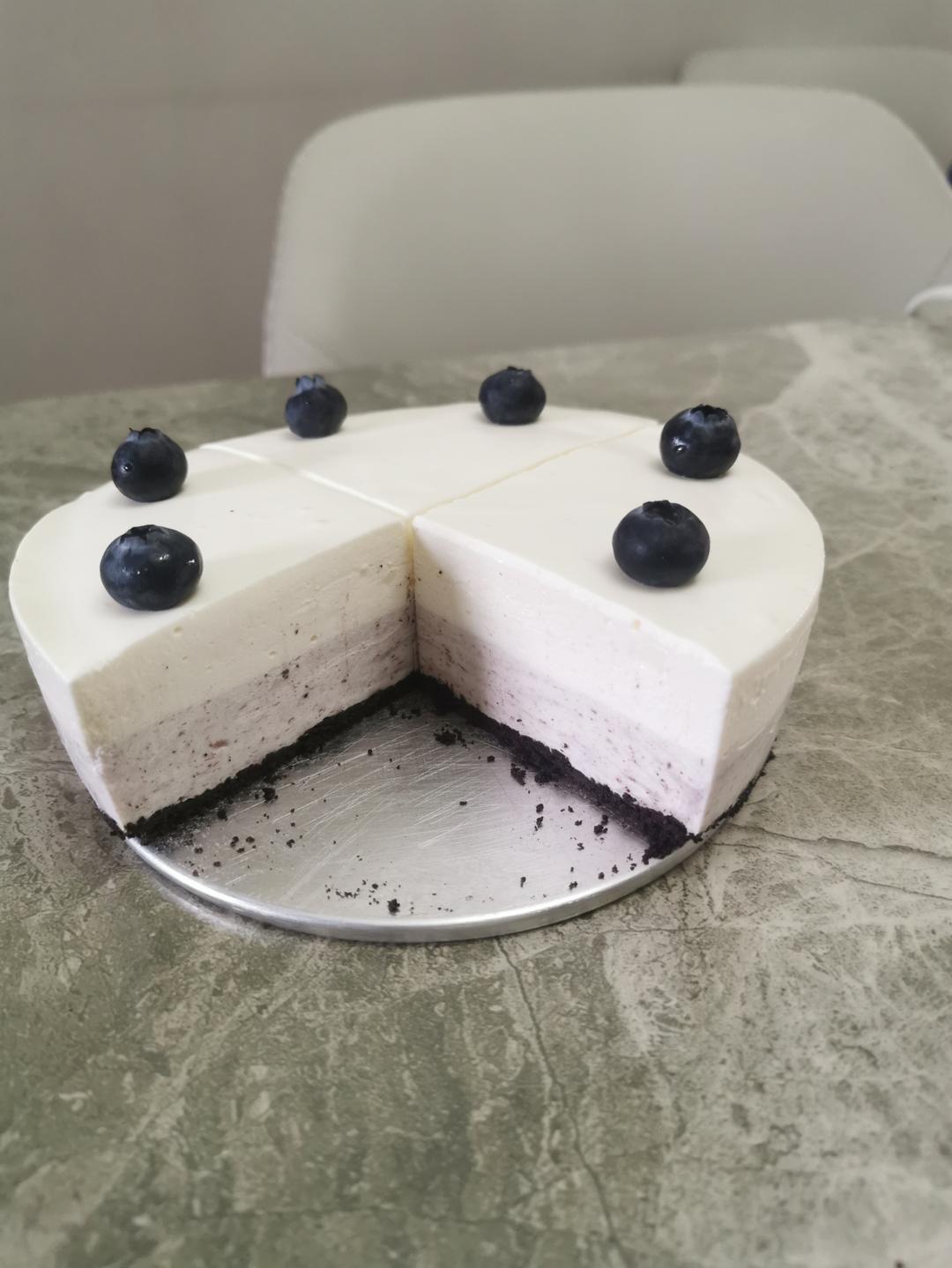 比冰淇淋还好吃❗️入口即化的蓝莓酸奶慕斯