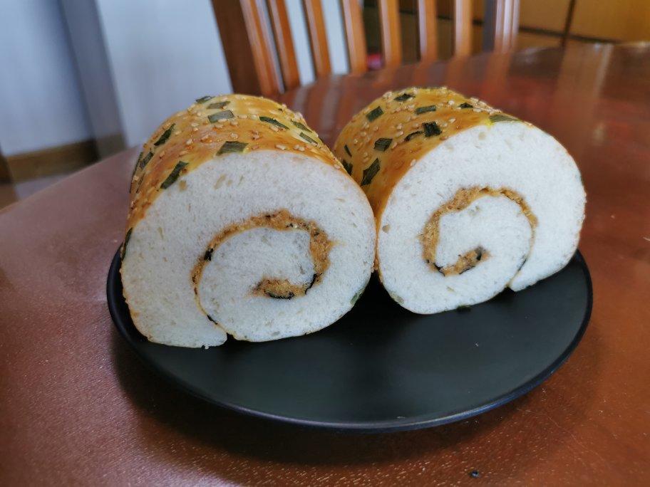 回忆的味道---肉松面包卷
