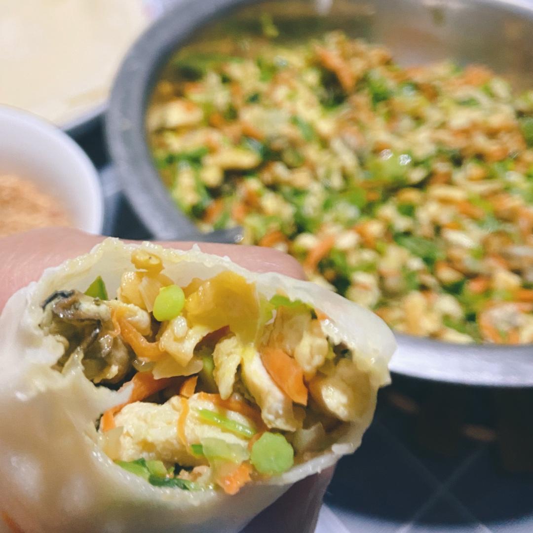 自制闽南润饼皮（薄饼皮）福建春卷皮-水面的黄金比例