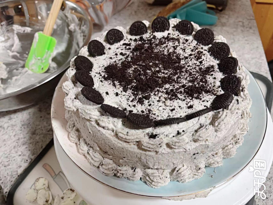 奥利奥海盐咸奶油戚风蛋糕8寸