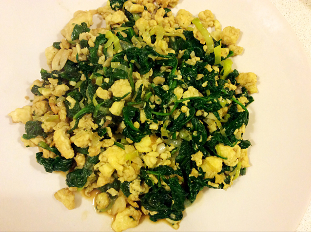 极简菠菜炒蛋【三分钟快手菜