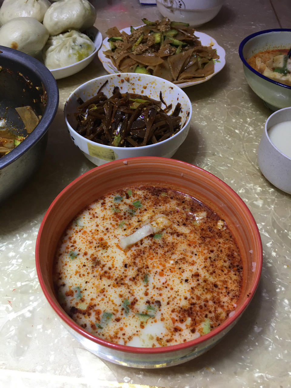 豆浆泡馍