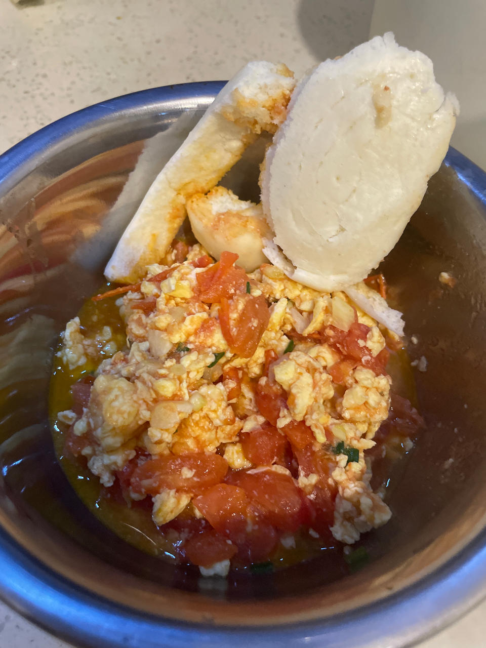 番茄炒鸡蛋（超浓的番茄味）