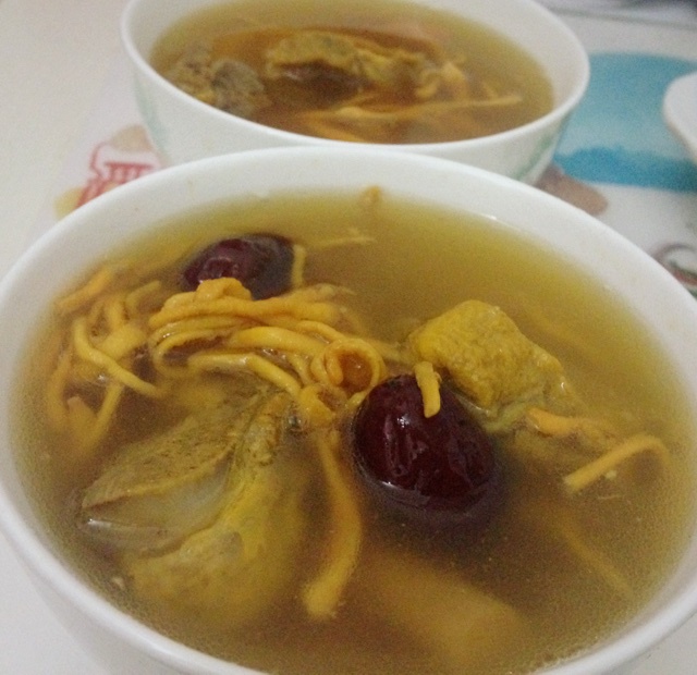 虫草花煲猪骨汤