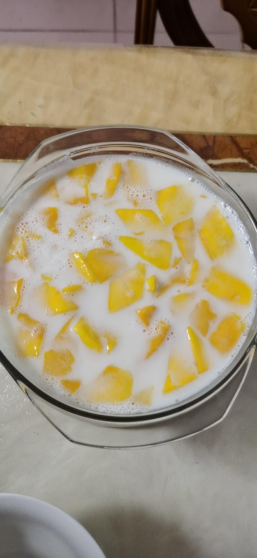 夏日必备小甜品🥭芒果布丁🍮超简单「学不会你来打我」