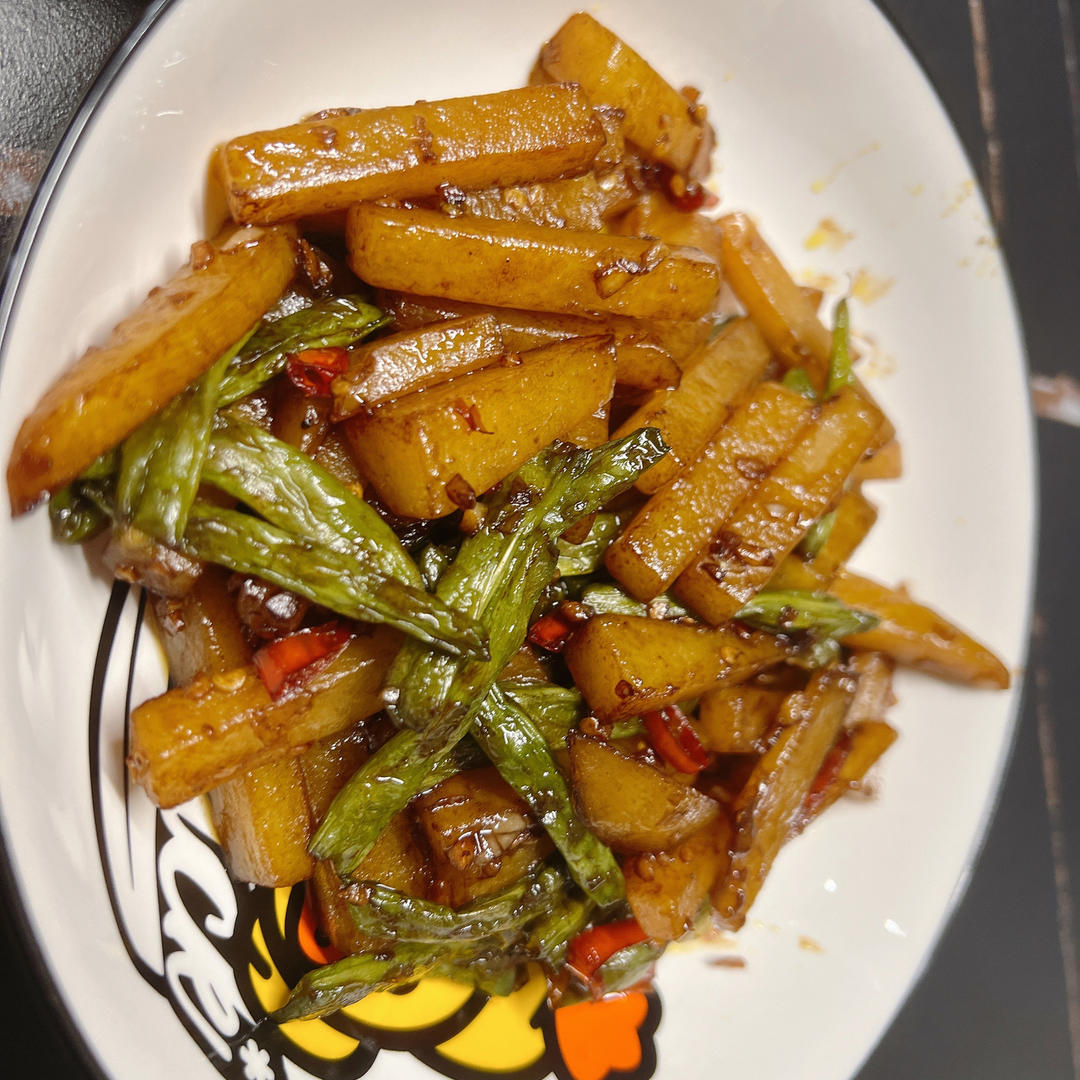 干煸豆角土豆