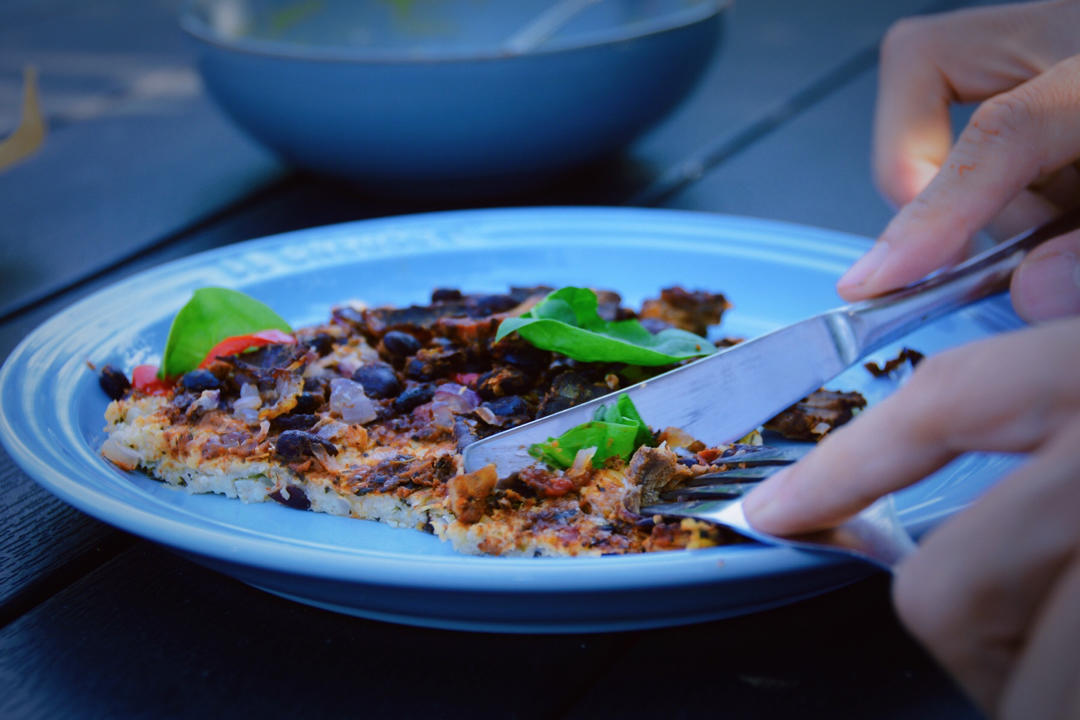 无面粉低热量的「花椰菜Pizza」