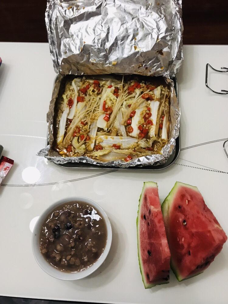 锡纸金针菇娃娃菜的做法