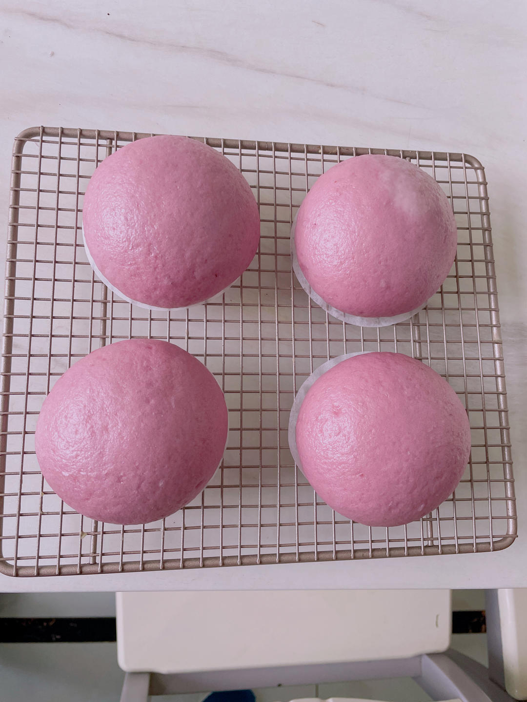 奶香紫薯馒头（一次发酵）