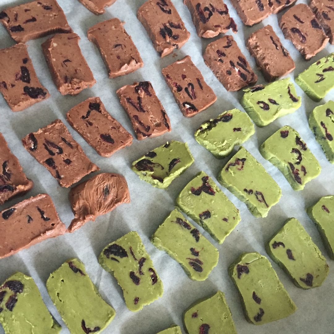 抹茶蔓越莓饼干