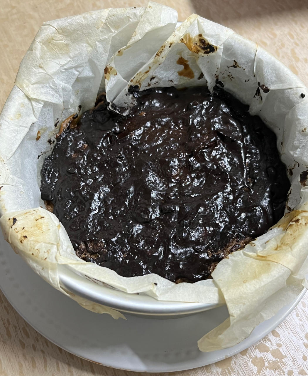 无油无糖无蛋的100%黑巧香蕉布朗尼