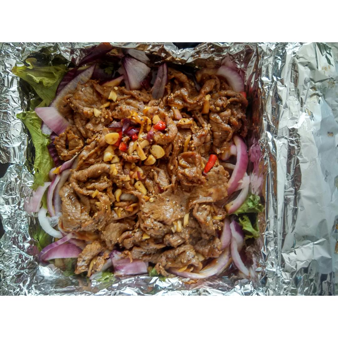 znalice做的烤箱做嫩牛肉锡纸牛肉