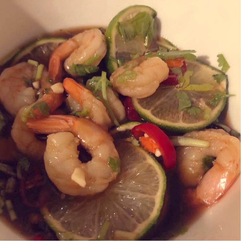 酸酸辣辣柠檬虾