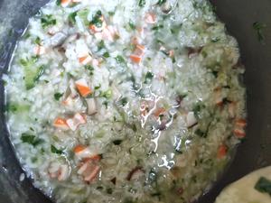 火锅丸子蔬菜粥的做法 步骤6