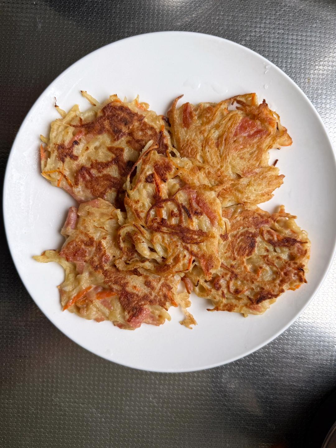 土豆饼(土豆胡萝卜丝饼)