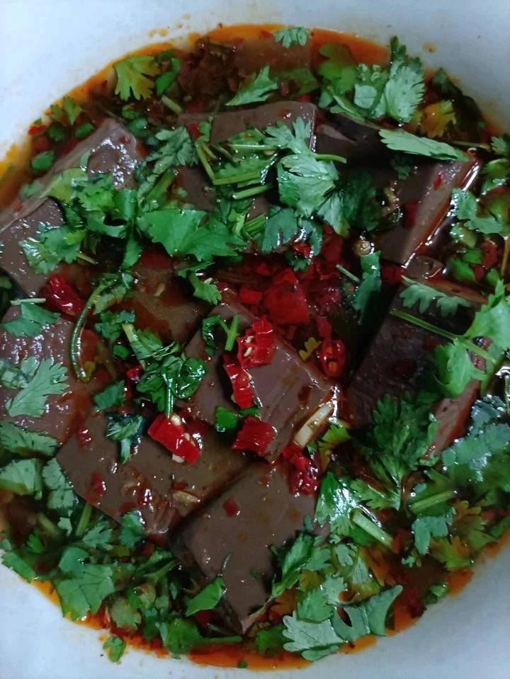简易鸭血汤