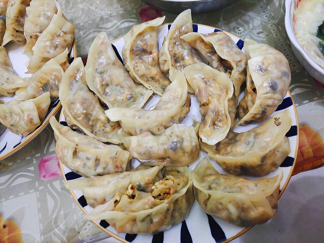 青椒火腿蒸包
