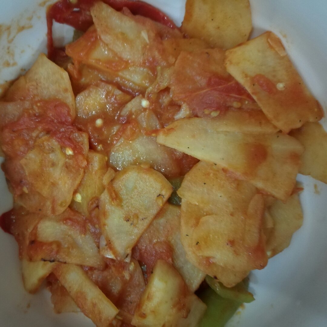 青椒番茄土豆片