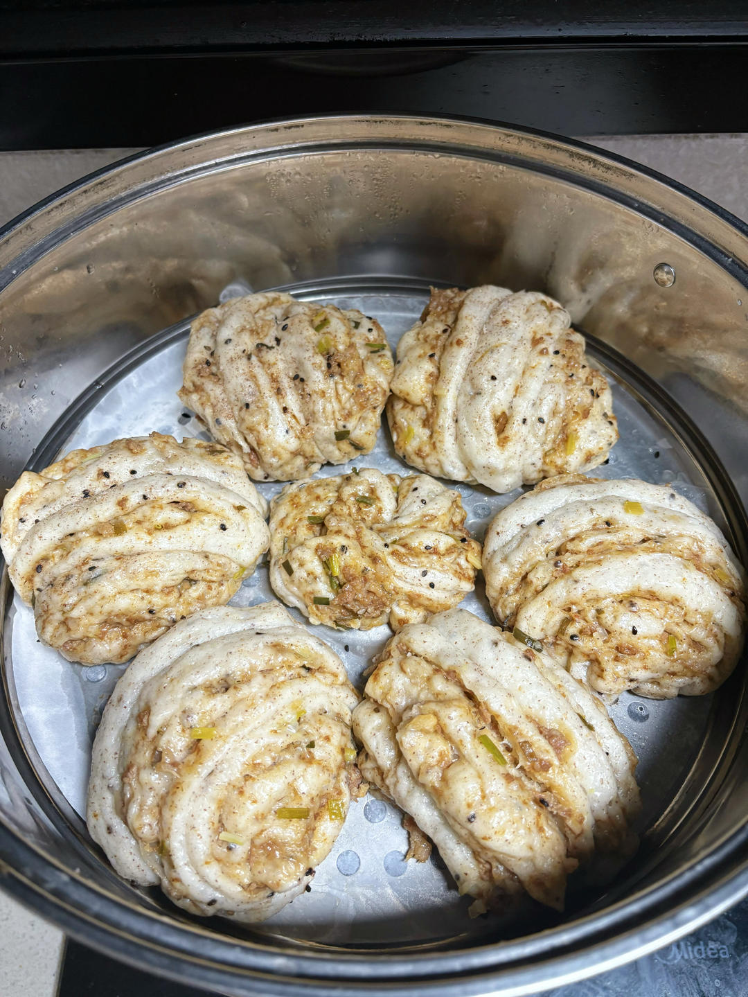 肉沫葱花卷