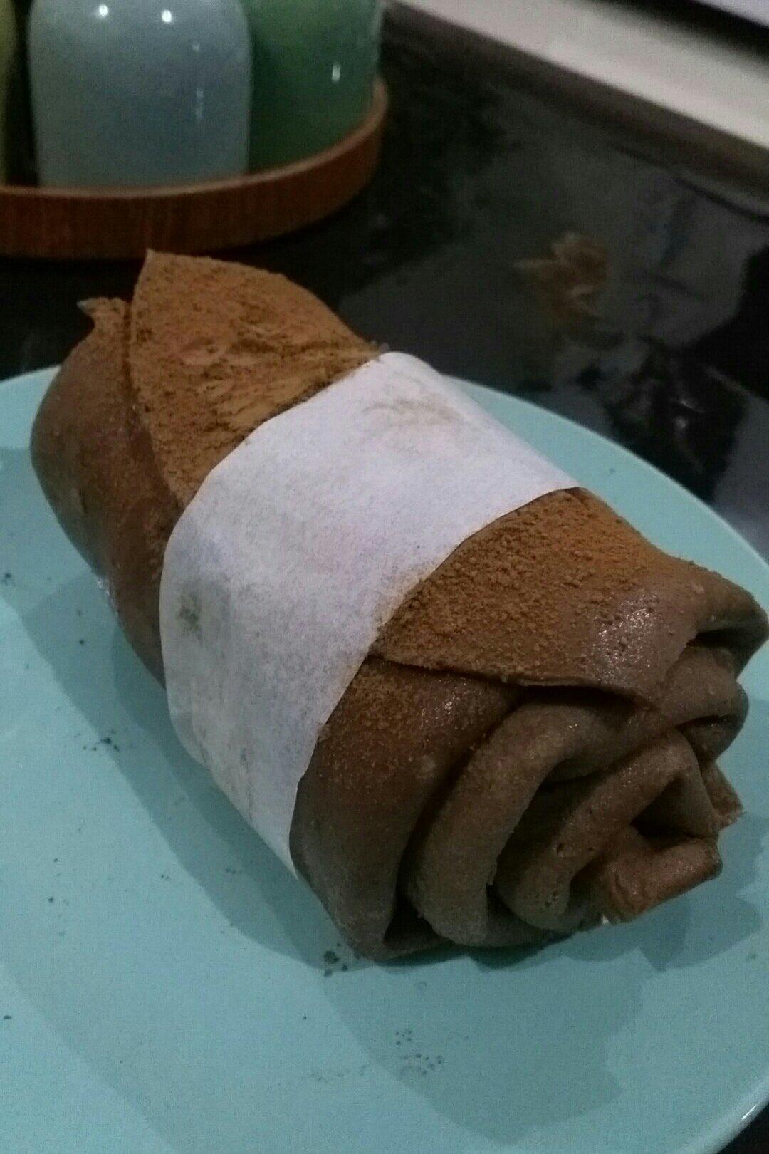 网红食谱│抹茶毛巾卷