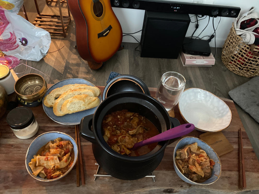 番茄牛筋锅【曼达小馆】2017年夜饭