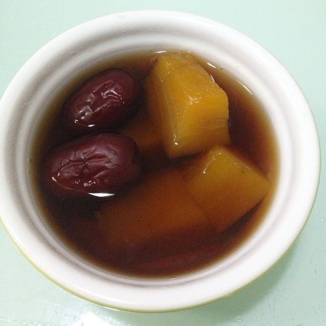 蜜枣红糖南瓜汤