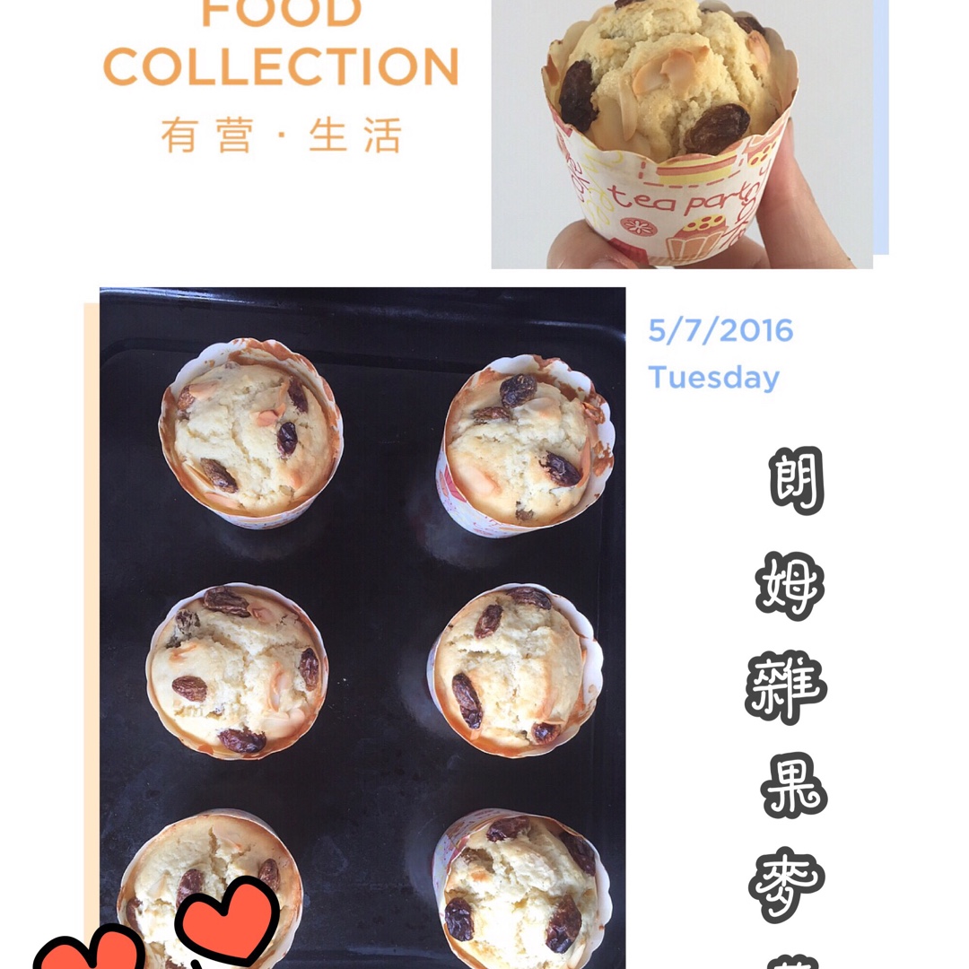 朗姆杂果麦芬
