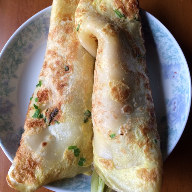 遥遥loveibo做的#爱自己,好好吃早餐# 十分钟搞定【芝士蔬菜鸡蛋饼】