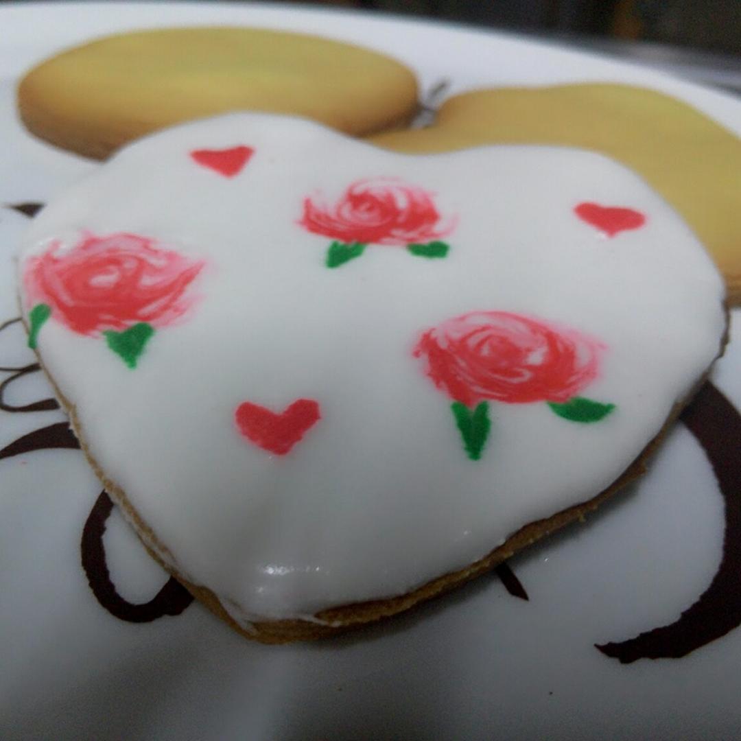 复古玫瑰糖霜饼干