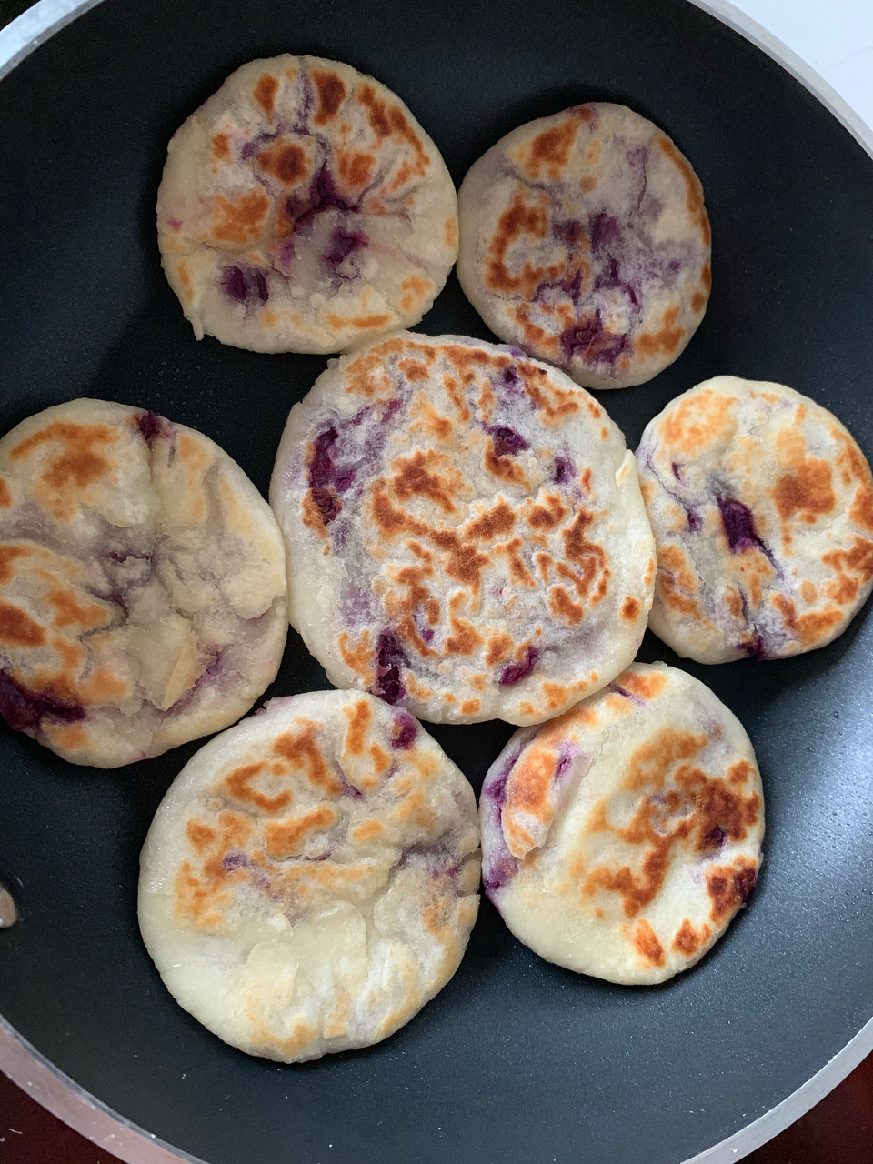 烫面紫薯饼