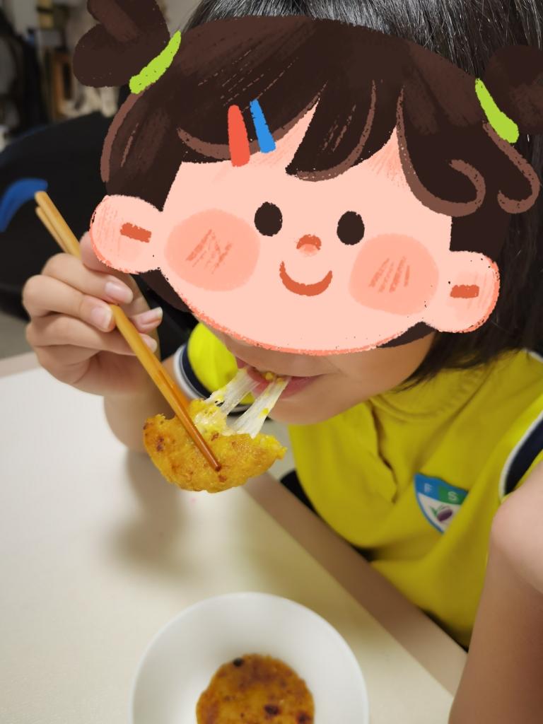 红薯麦片芝士饼