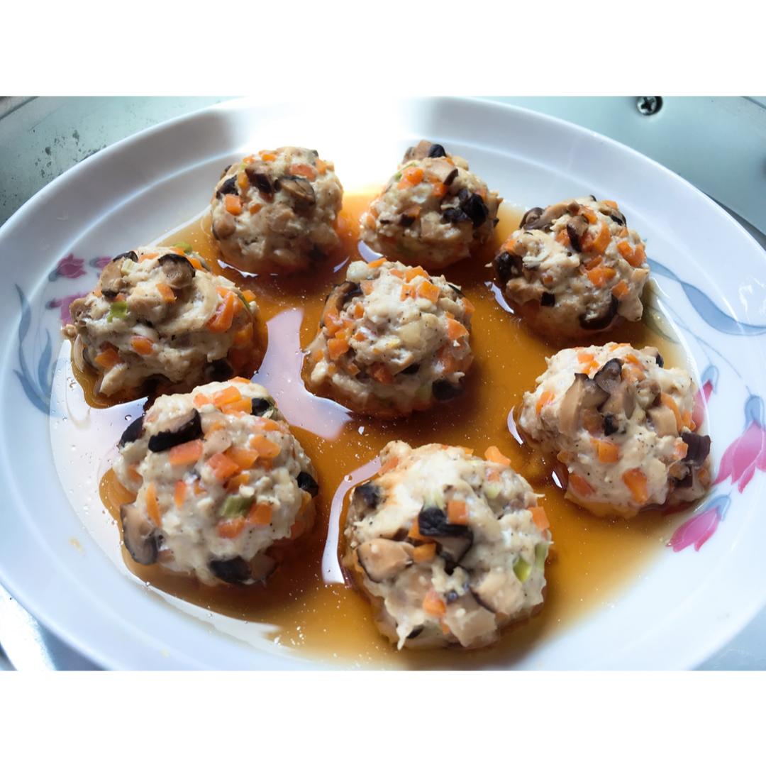 清蒸鸡胸肉丸子（减脂版）