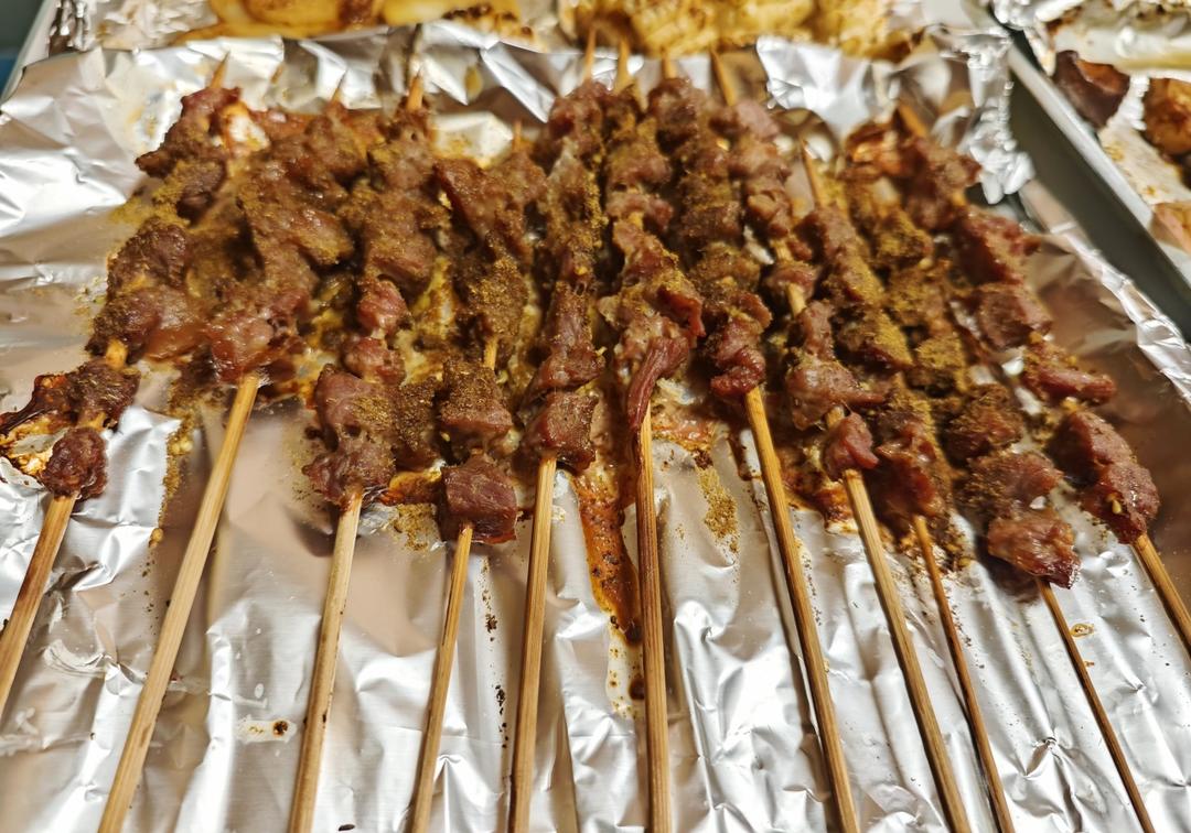 烤箱版牛肉串