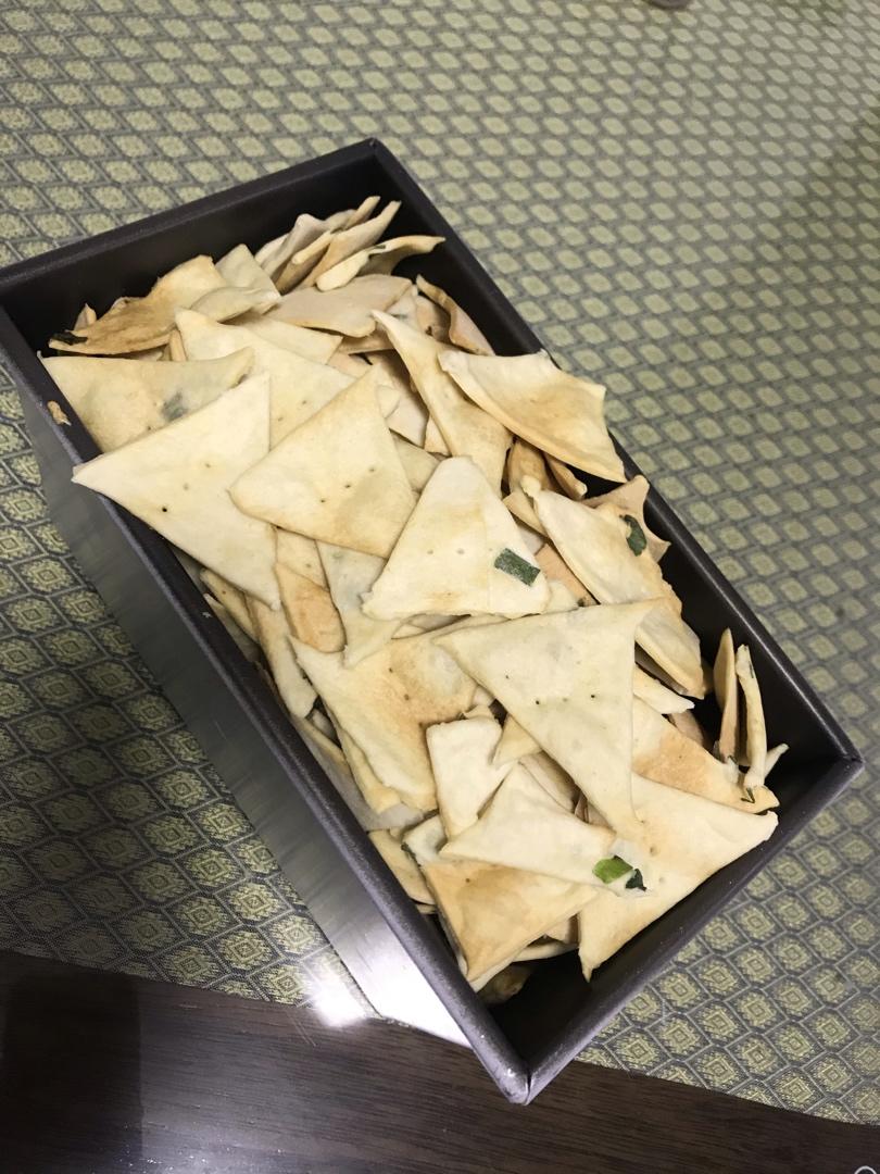 废弃酵种造起来-香葱苏打饼干