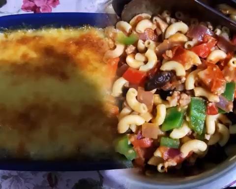 芝士肉沫番茄焗意面烤箱版的做法