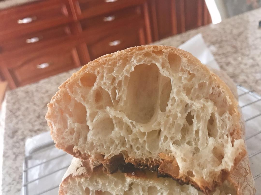 「免揉版」意大利面包中的经典~夏巴塔面包(Ciabatta）