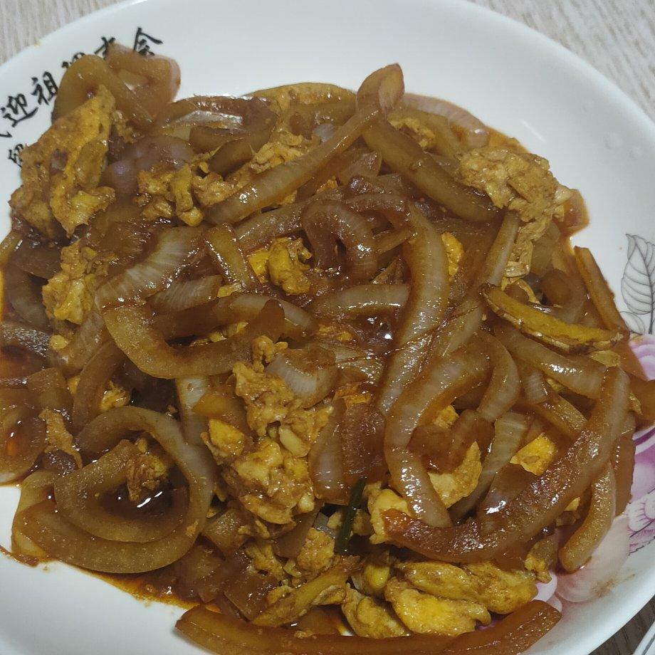 降压防癌的好食材  洋葱炒鸡蛋