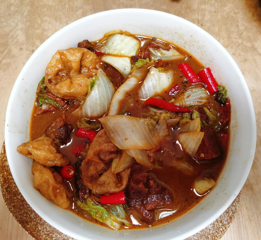 牛肉粉丝白菜煲