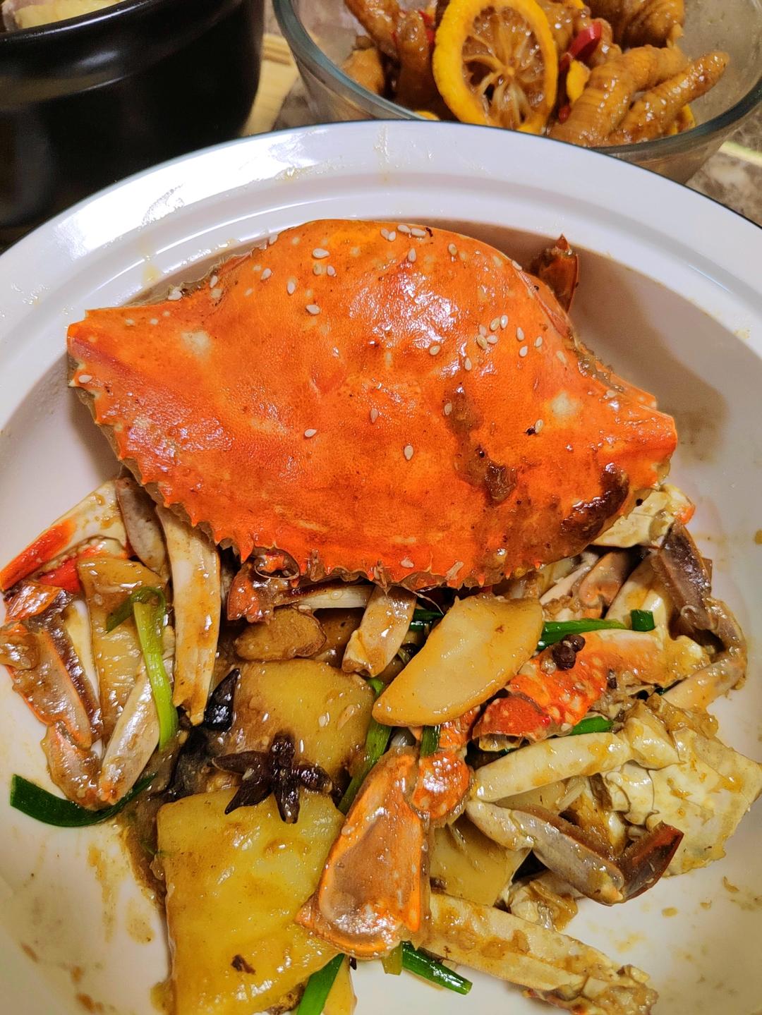香爆梭子蟹