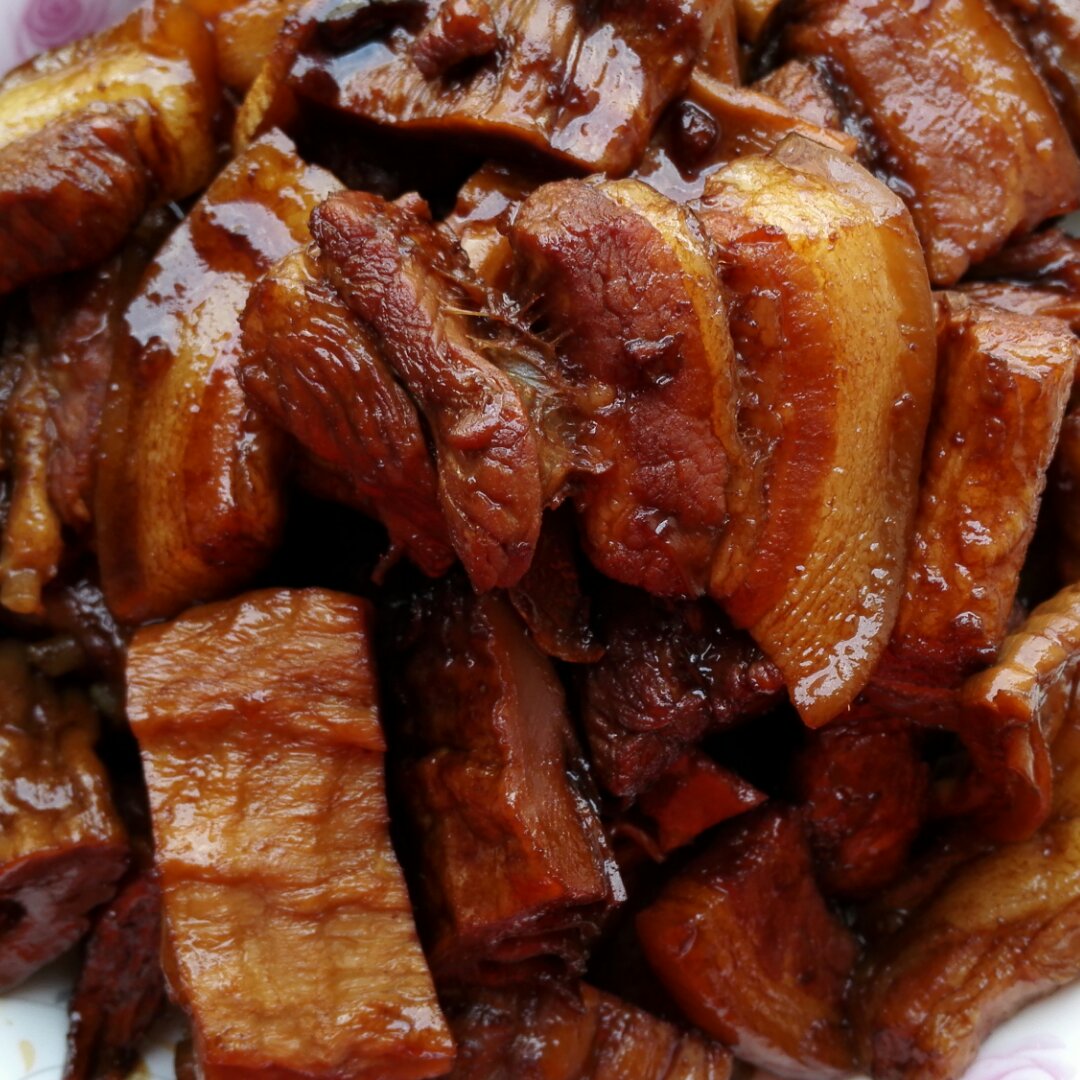 啤酒焖笋干五花肉