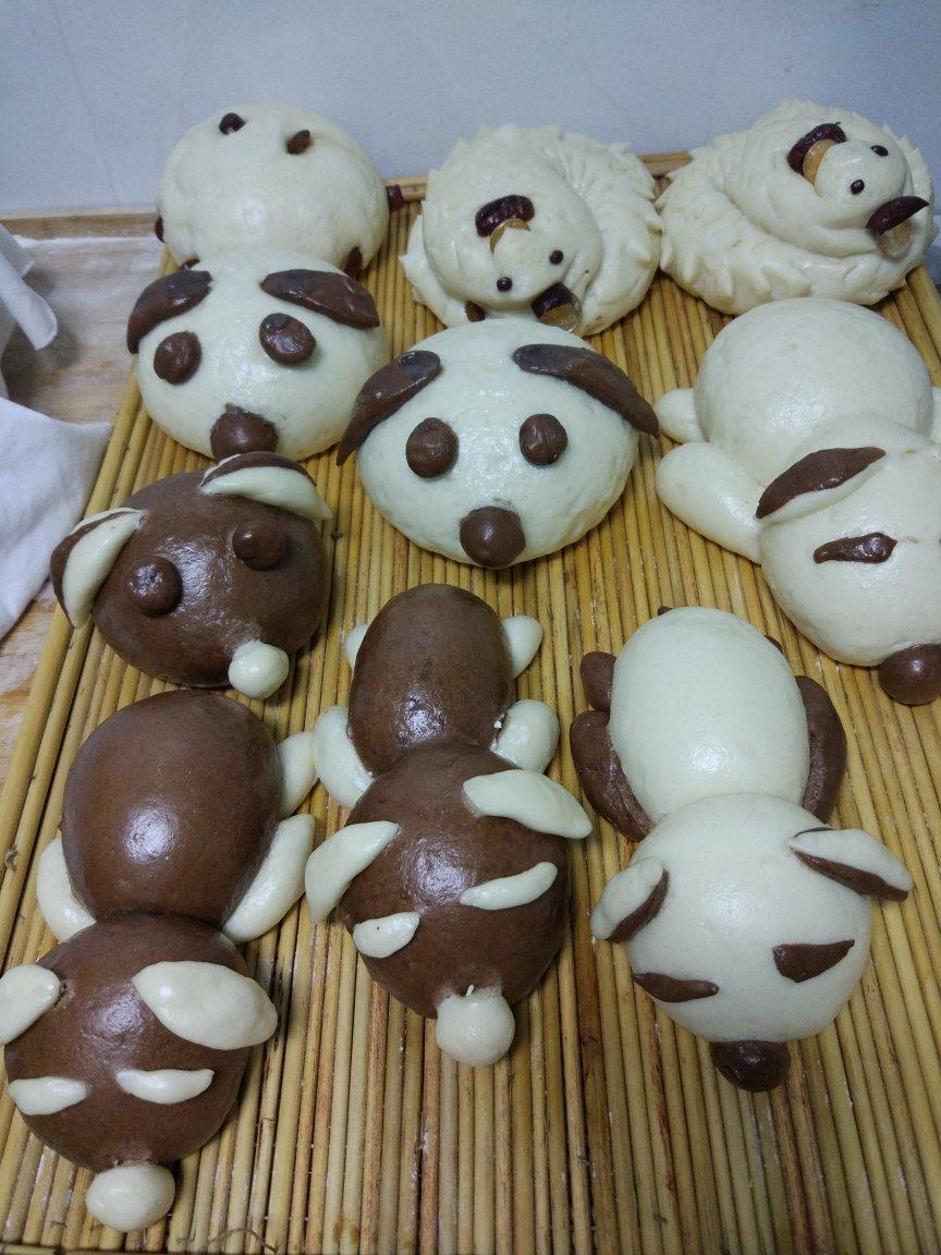 会吃就会做的吃货做的小狗馒头