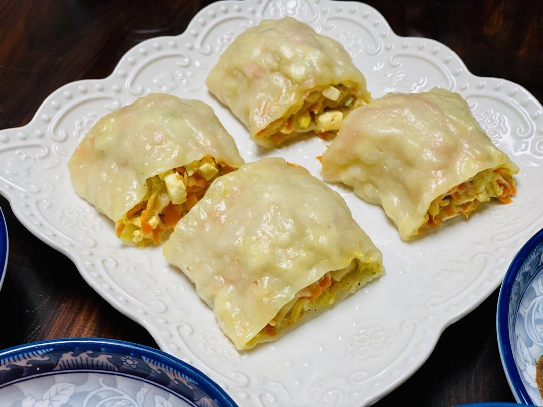 零失败的懒人胡萝卜菜卷，味道超棒的补钙素菜卷