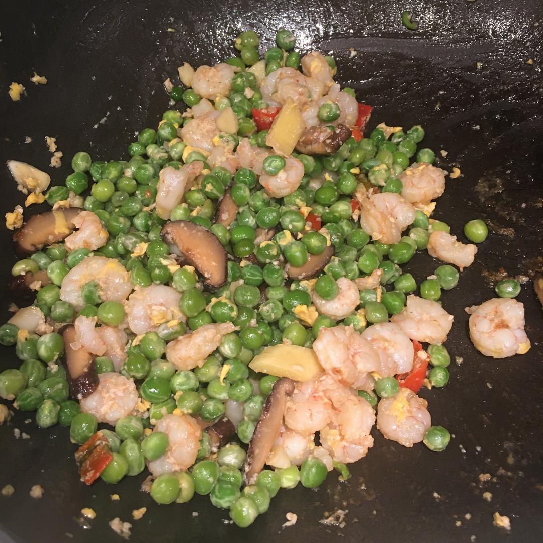 虾仁青豆的做法