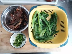 豆豉鲮鱼油麦菜～美味的家常快手菜的做法 步骤2