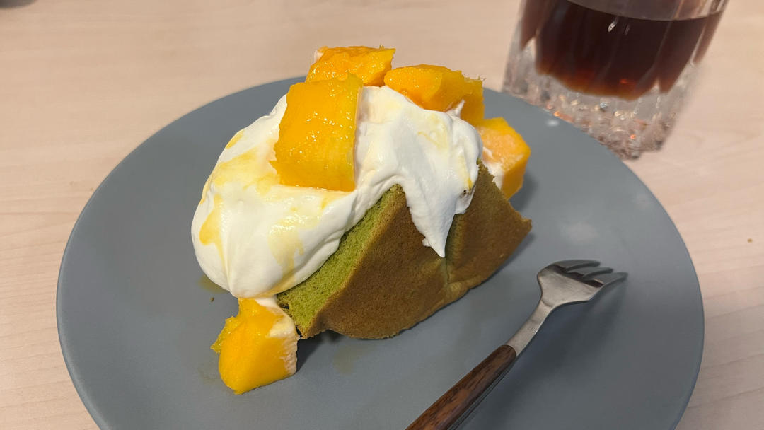 椰香斑斓戚风蛋糕