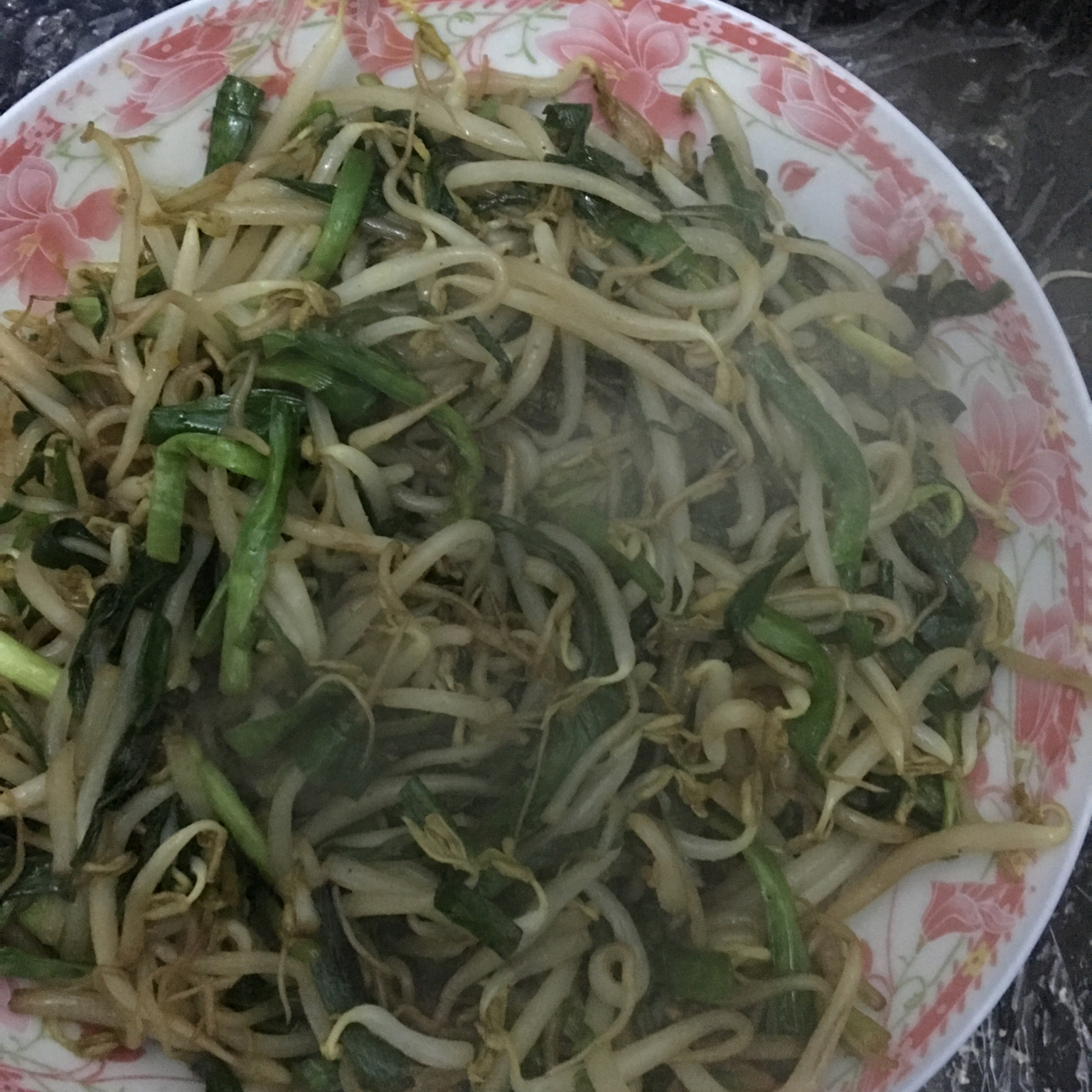 韭菜炒豆芽