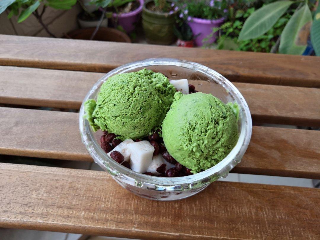 抹茶冰淇淋（不用蛋黄）