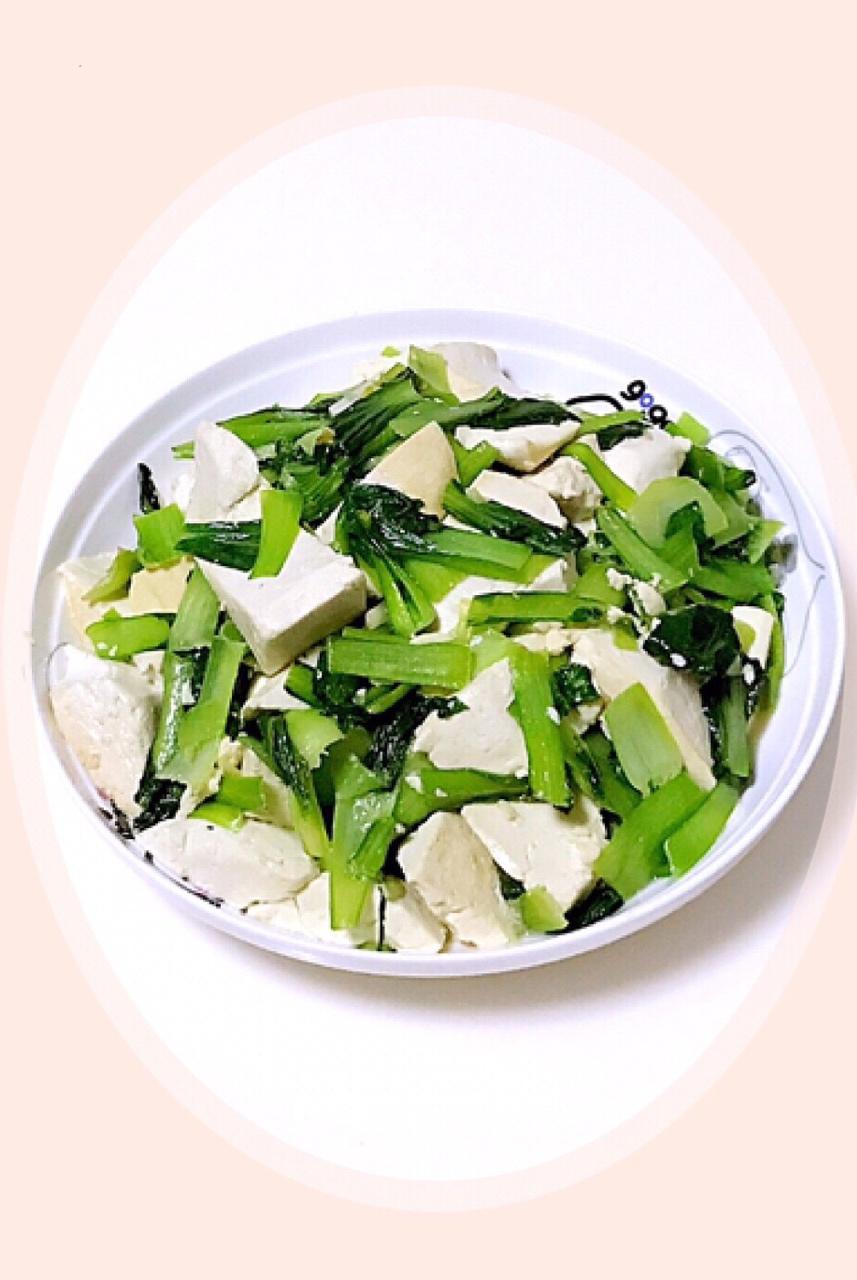 做饭好难学做的青菜豆腐
